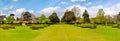 Kew botanical garden landscape in spring, London, UK