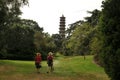 Winding stairs at The Pagoda at The Kew Gradens in London, England