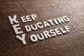 Key Acronym Keep Educating Yourself Royalty Free Stock Photo