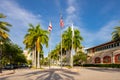 Key Biscayne Miami FL outdoor daytime scene with palm trees