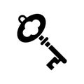 Key black glyph icon