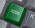 Key for business insurance Royalty Free Stock Photo