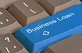 Key for business loans Royalty Free Stock Photo