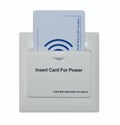 Key card for electric control Royalty Free Stock Photo