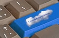 Key for cloud applications Royalty Free Stock Photo