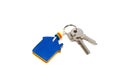 Key colors house with keys Royalty Free Stock Photo