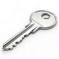 Key 3D Icon on transparent background Royalty Free Stock Photo