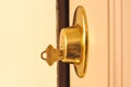 Key in a Dead Bolt Lock