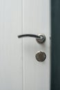 Key from door. a lock on the door. door knob. armored doors Royalty Free Stock Photo