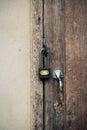 Key door lock for safety Royalty Free Stock Photo