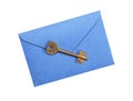 Key On Envelope Royalty Free Stock Photo