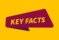 Key Facts banner vector, Key Facts image