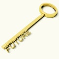 Key With Future Text As Symbol For Destiny