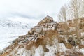 Key gompa tibetan monastery in Himalayas. Spiti valley, Himachal Pradesh, India Royalty Free Stock Photo