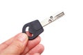 Key in a hand. Royalty Free Stock Photo