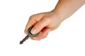 Key in Hand (with clipping path)