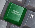 Key for home insurance Royalty Free Stock Photo