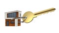 Key and house loft Royalty Free Stock Photo