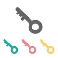 Key icon, lock, padlock, important, main Royalty Free Stock Photo