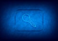 Key icon abstract digital design blue background Royalty Free Stock Photo