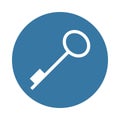 key icon in Badge style Royalty Free Stock Photo