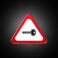 Key icon,sign,best 3D illustration Royalty Free Stock Photo