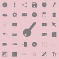 Key icon. Detailed set of minimalistic icons. Premium quality graphic design sign. One of the collection icons for websites, web d Royalty Free Stock Photo