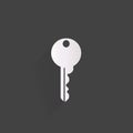 Key icon, door lock symbol Royalty Free Stock Photo