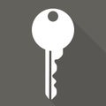 Key icon, door lock symbol Royalty Free Stock Photo