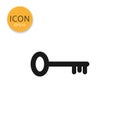 Key icon icon isolated flat style. Royalty Free Stock Photo