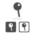 Key icon great for any use. Vector EPS10.