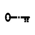 Key icon or logo isolated sign symbol vector illustration Royalty Free Stock Photo