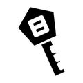 key icon or logo isolated sign symbol vector illustration Royalty Free Stock Photo