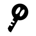 key icon or logo isolated sign symbol vector illustration Royalty Free Stock Photo