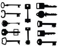 Key icon set Royalty Free Stock Photo