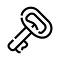 Key icon symbolizing access, security, and unlocking Royalty Free Stock Photo