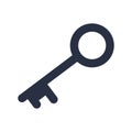 Key icon in trendy flat style isolated on background. Symbol of key for your web site design Royalty Free Stock Photo