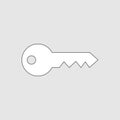 Key icon vector sign art Royalty Free Stock Photo