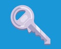 Key icon. Key vector icon. Key symbol. Royalty Free Stock Photo