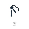 Key icon vector. Trendy flat key icon from gdpr collection isolated on white background. Vector illustration can be used for web Royalty Free Stock Photo