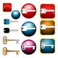 Key icons Royalty Free Stock Photo
