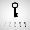 Key icons great for any use. Vector EPS10. Royalty Free Stock Photo