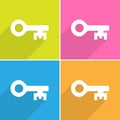 Key icons set Vector EPS10, Great for any use. Royalty Free Stock Photo