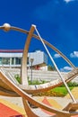 Sundial in the Park of the Large Novosibirsk planetarium