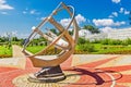 Sundial in the Park of the Large Novosibirsk planetarium