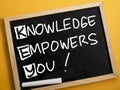 KEY, Knowledge Empowers You, Motivational Words Quotes Concept Royalty Free Stock Photo