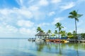 Key Largo sea shore, beautiful landscape Florida, USA Royalty Free Stock Photo