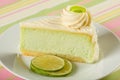 Key Lime Cheesecake Royalty Free Stock Photo