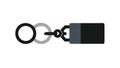 Key and Lock Connection Icon Representing Security and Access, vector design Generative AI Royalty Free Stock Photo