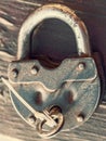 Key in lock grunge